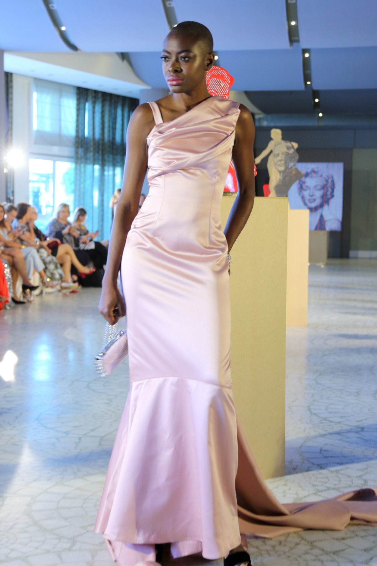 powder pink satin dress – Agnes Wuyam ...